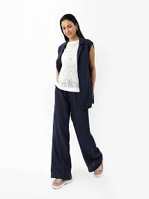 NYTR79-110 FABRETTI Брюки женские 30% лен, 70% тенсел