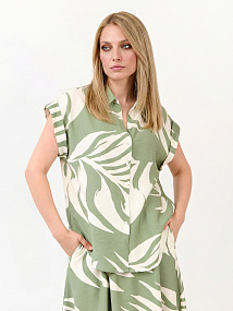 NPBL004-155P FABRETTI Блуза женская 88% вискоза, 12% полиамид 