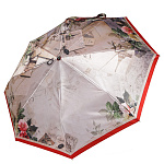UFLS0057-13 Зонт жен. Fabretti, облегченный автомат, 3 сложения, сатин