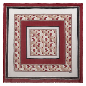 VFS1018-4 Платок жен. 18% шерсть, 82% модал  110x110 FABRETTI