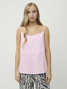 NCF97-5 FABRETTI Топ  женский 55% лён 45% вискоза