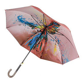 UFD0023-12 Зонт-трость жен.  Fabretti, сатин