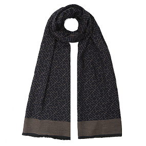 VGU12-13 Шарф муж. 50% вискоза, 30% хлопок, 20% полиэстер 45x190 FABRETTI