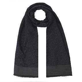 VGU12-8 Шарф муж. 50% вискоза, 30% хлопок, 20% полиэстер 45x190 FABRETTI