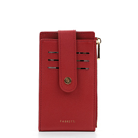 Q250251-4 FABRETTI Визитница  жен. нат. кожа